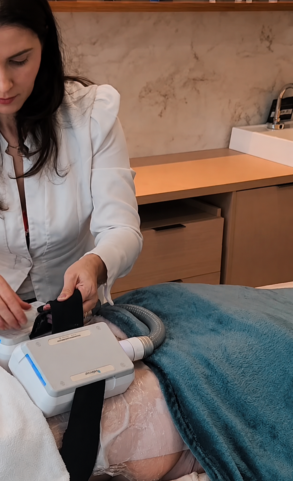 Tratamento corporal realizado pela Dra. Luciane